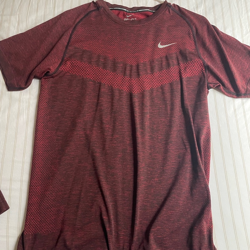 Two Nike Performance long sleeve and short sleeve